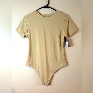 Auden Cream Short Sleeve Bodysuit